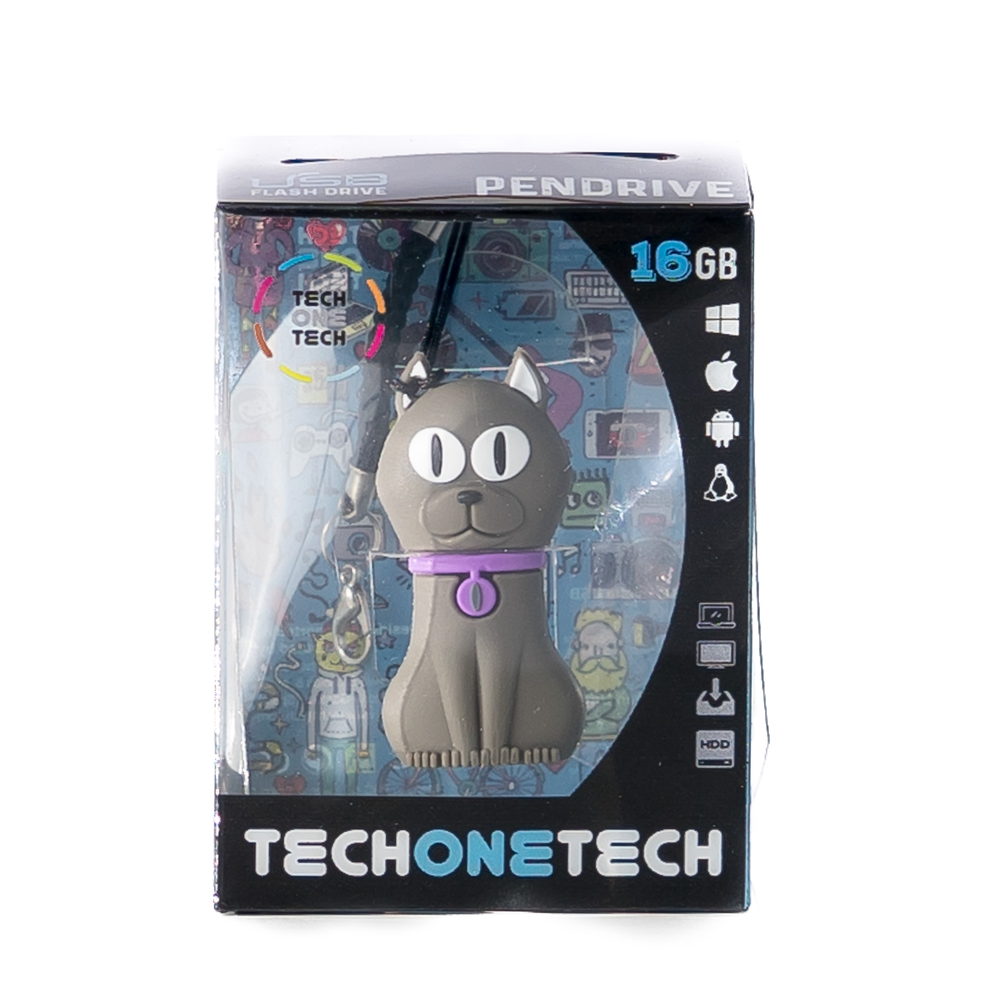 Clé USB TechOneTech Chat USB 2.0 32 Go