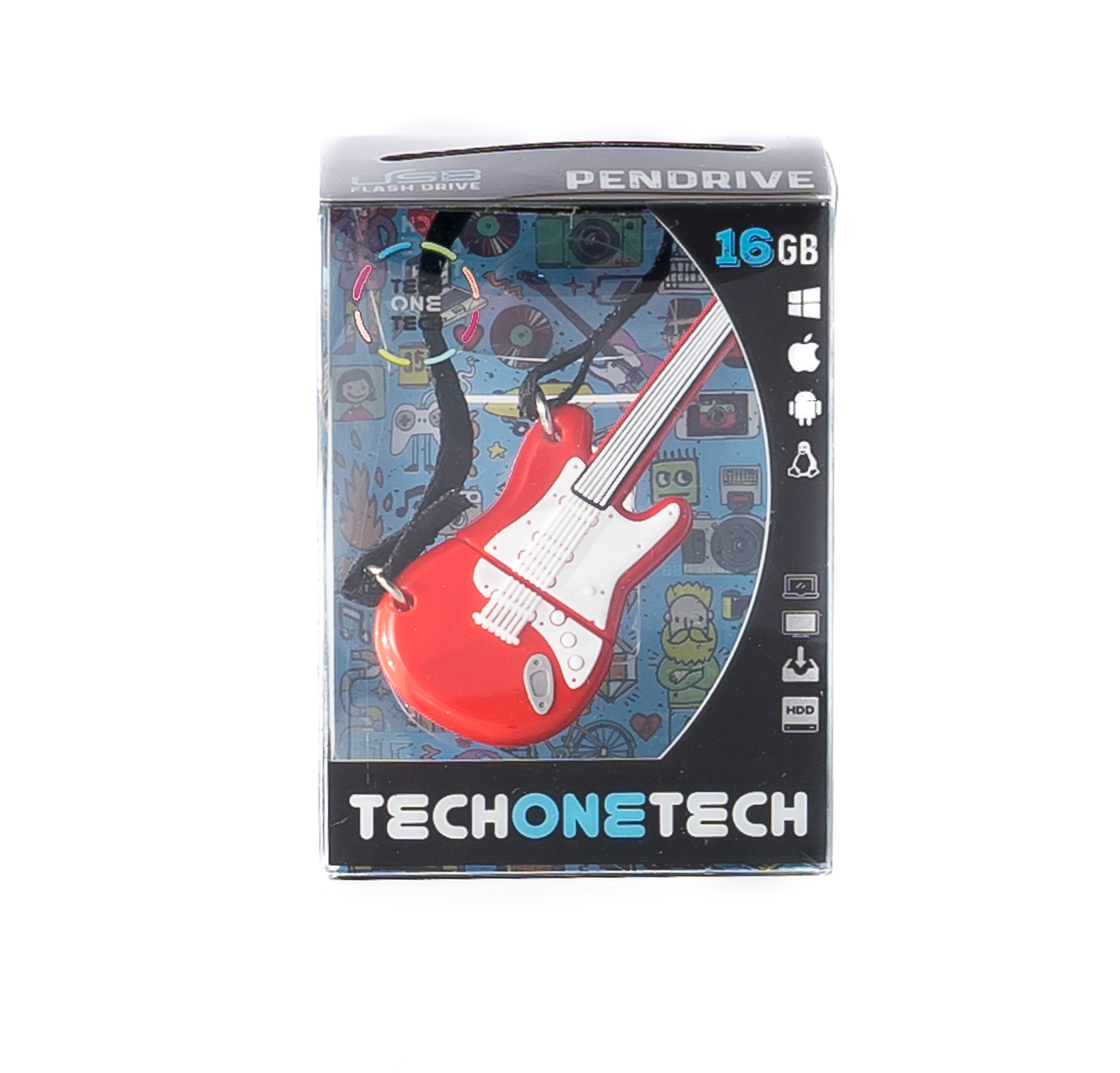 Clé USB TechOneTech Guitare USB 2.0 32 Go