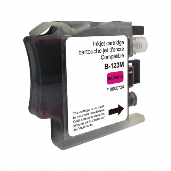 Cartouche encre UPrint compatible BROTHER LC-123 magenta