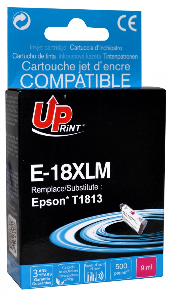 Cartouche PREMIUM compatible EPSON T18XL magenta