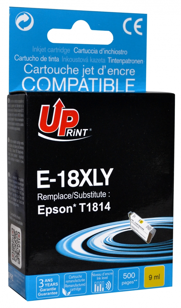 Cartouche encre UPrint compatible EPSON T18XL jaune