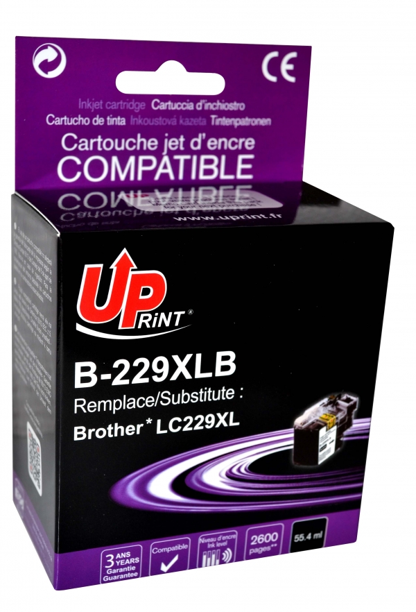 Cartouche encre UPrint compatible BROTHER LC-229XXLBK noir