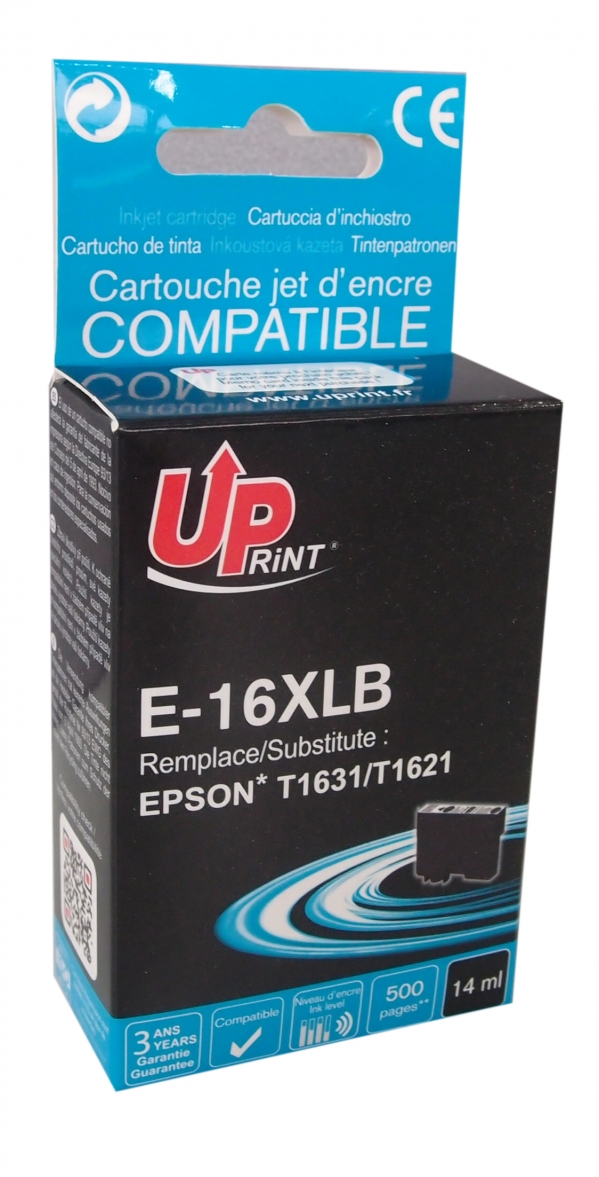 Cartouche PREMIUM compatible EPSON T16XL noir