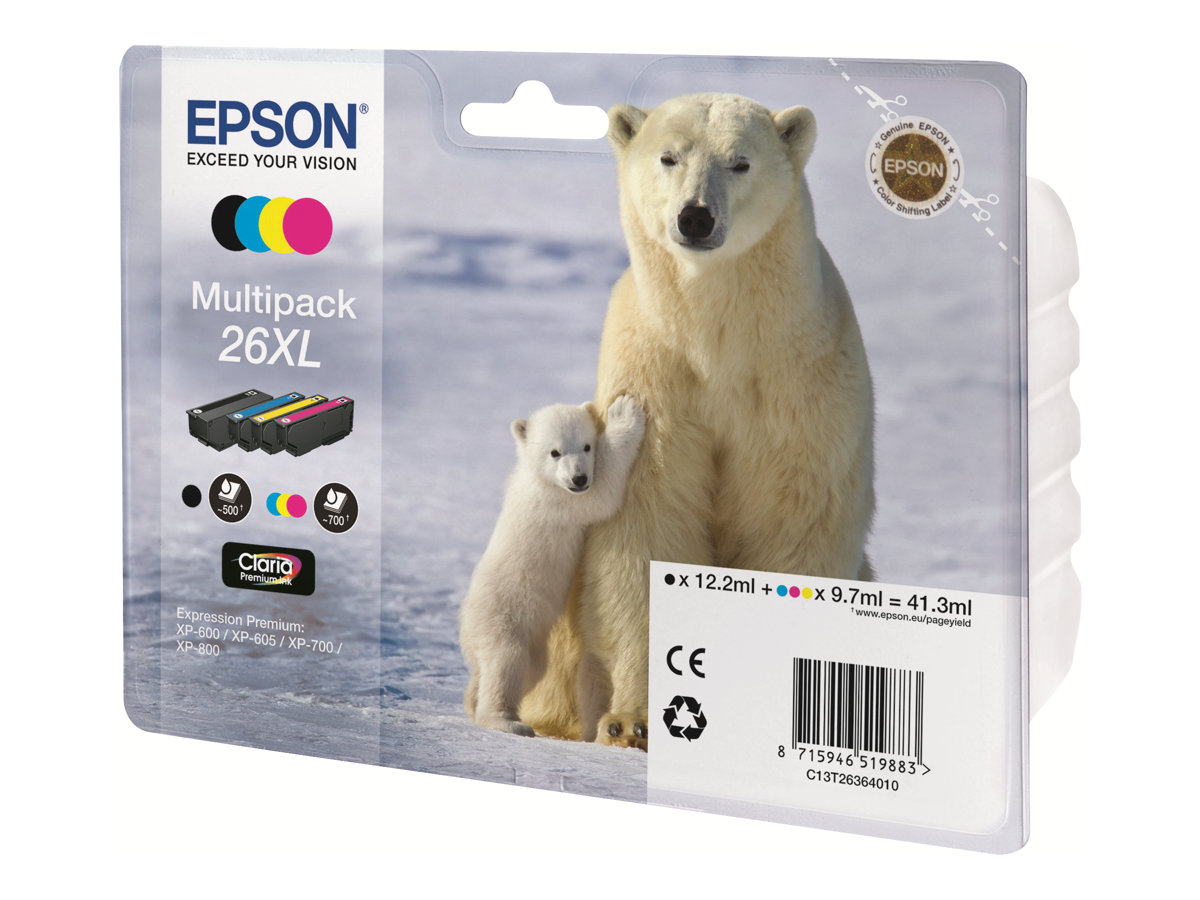 Epson Multipack 26XL, 4 cartouches