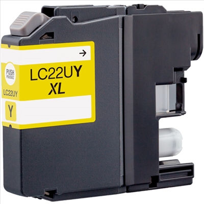 Cartouche compatible BROTHER LC-22U jaune