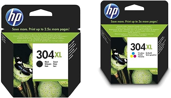 HP 304 Cartouche d'encre trois couleurs authentique (N9K05AE) pour HP  DeskJet 2620/2630/3720/3730