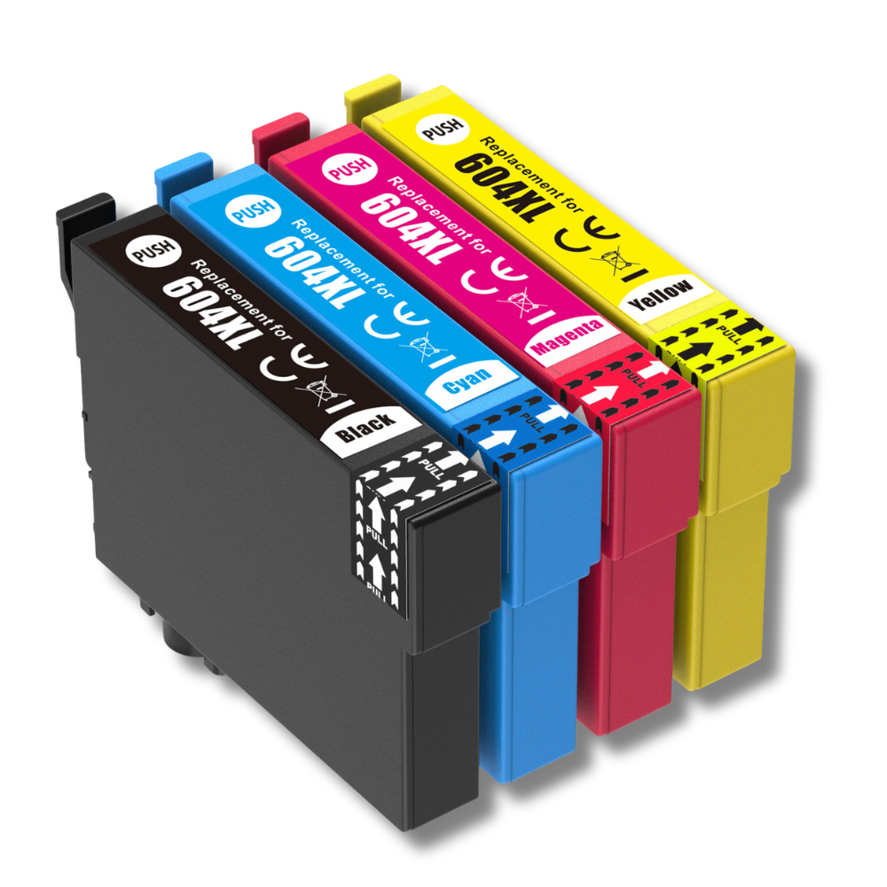 Pack 123CONSOMMABLES compatible EPSON 604 XL, 4 cartouches