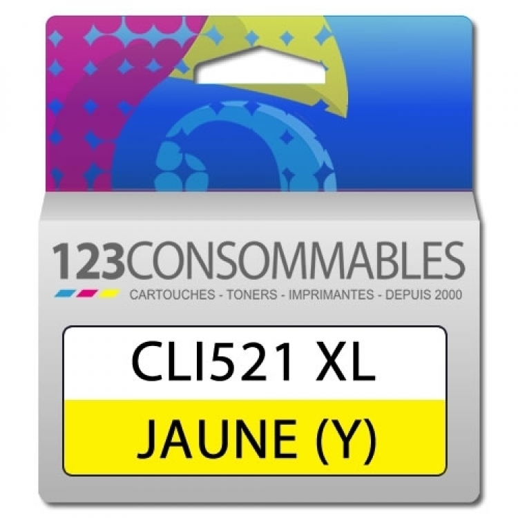 Cartouche compatible CANON CLI-521 jaune