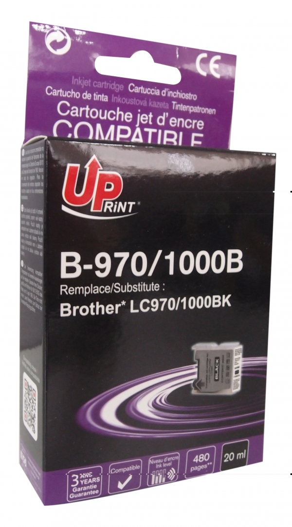 Cartouche PREMIUM compatible BROTHER LC-970BK noir