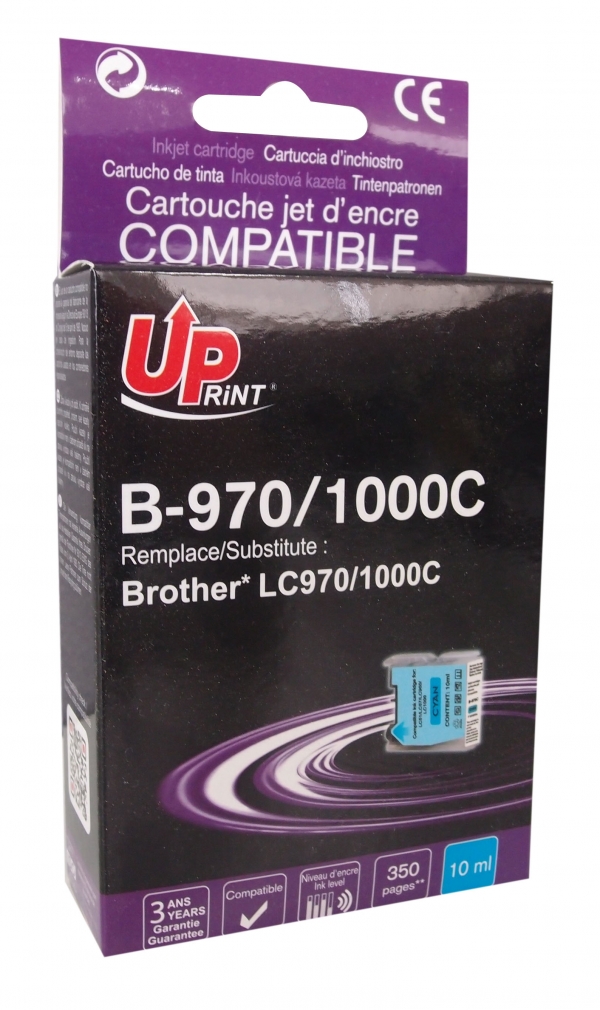 Cartouche encre UPrint compatible BROTHER LC-970C cyan