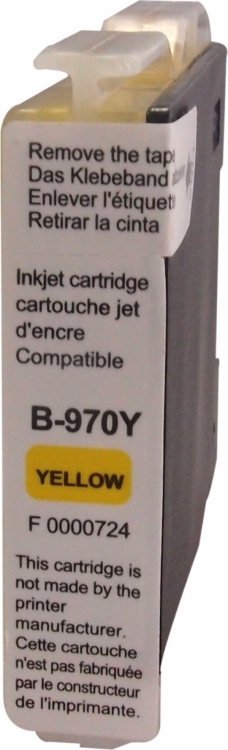 Cartouche encre UPrint compatible BROTHER LC-970Y jaune