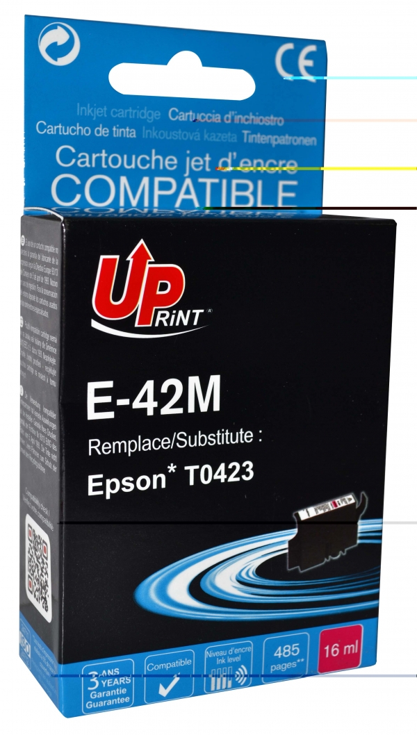 Cartouche compatible ESPON T0423 magenta