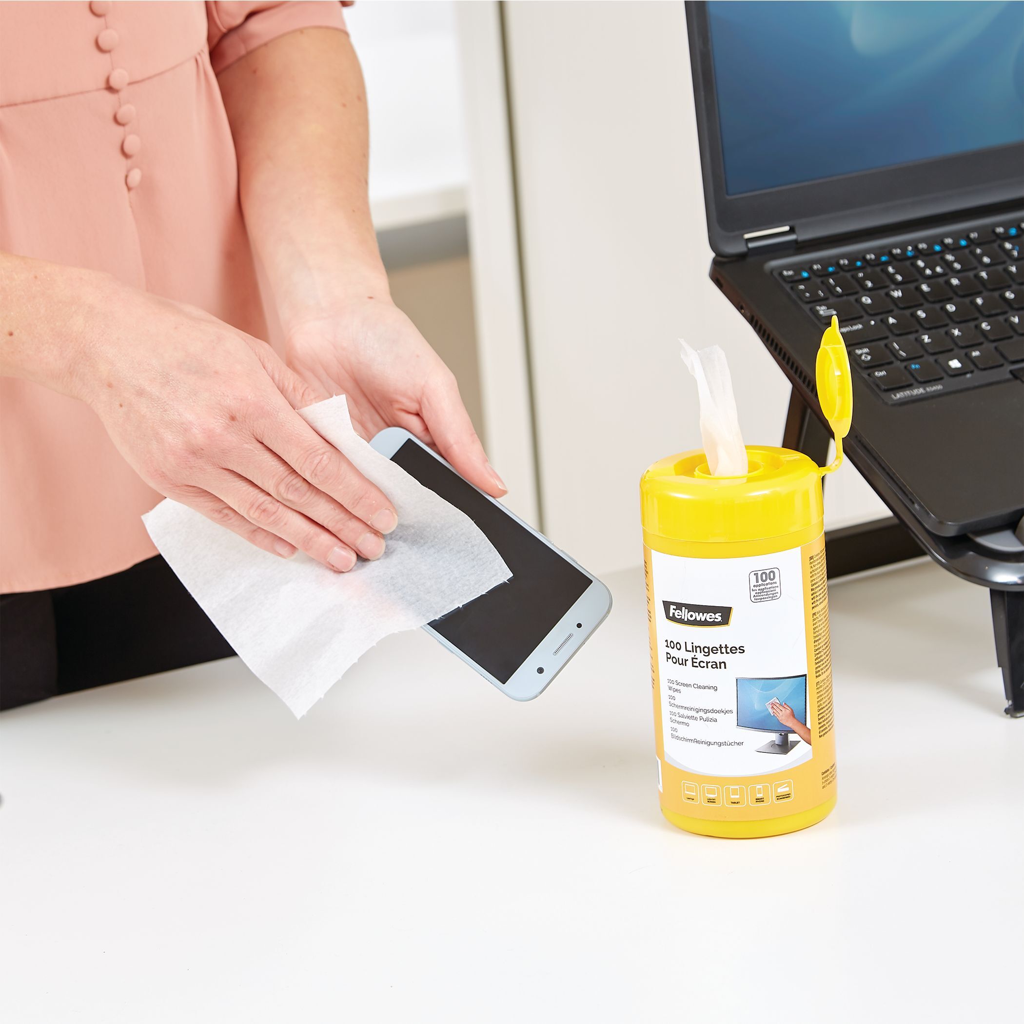 Fellowes Lingettes nettoyantes écran