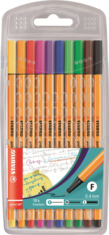 STABILO point 88 Stylo feutre fin 10 pièces