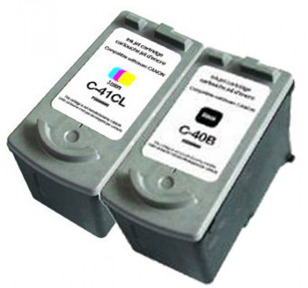 Pack UPrint compatible CANON PG40/CL41, 2 cartouches