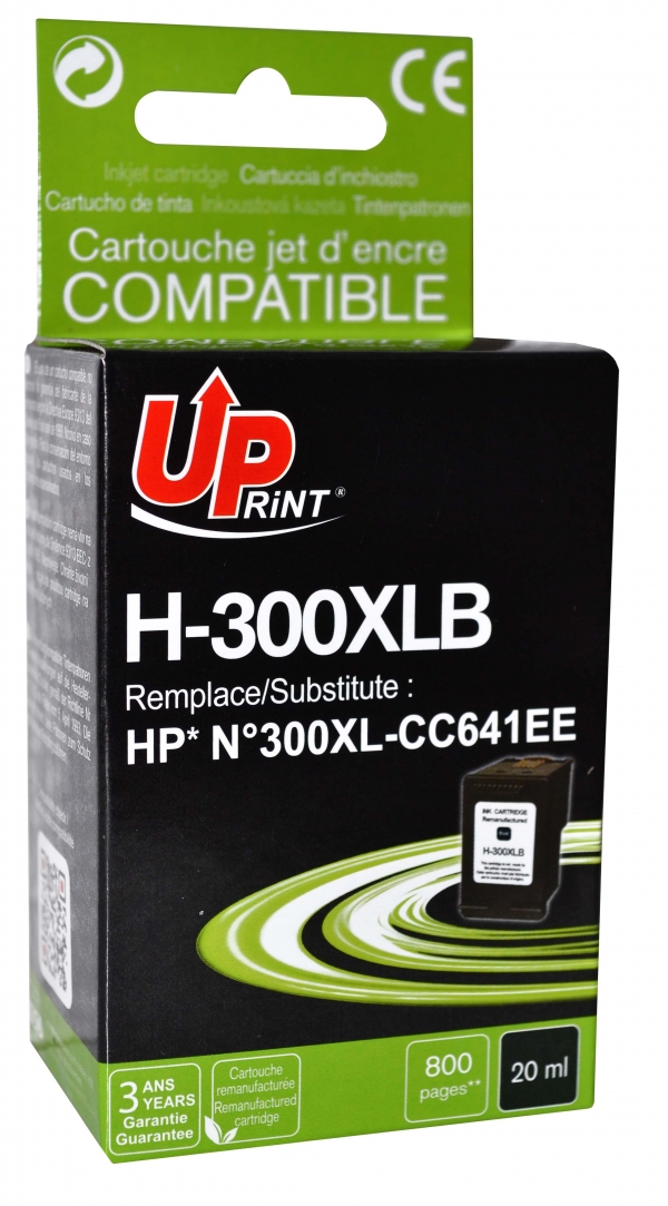 Cartouche encre UPrint compatible HP 300XL noir