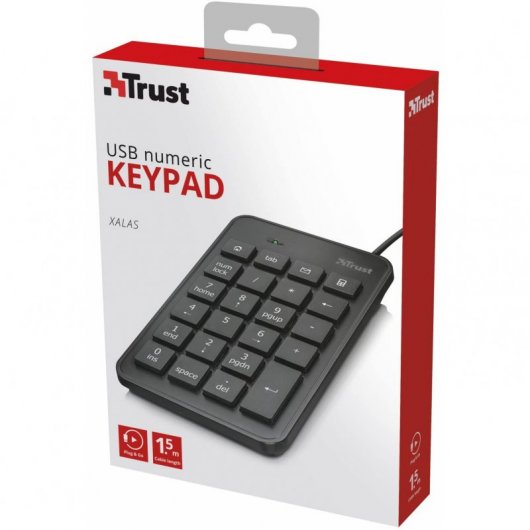 Clavier Numérique USB Trust Xalas - Ultra Mince - 23 Touches