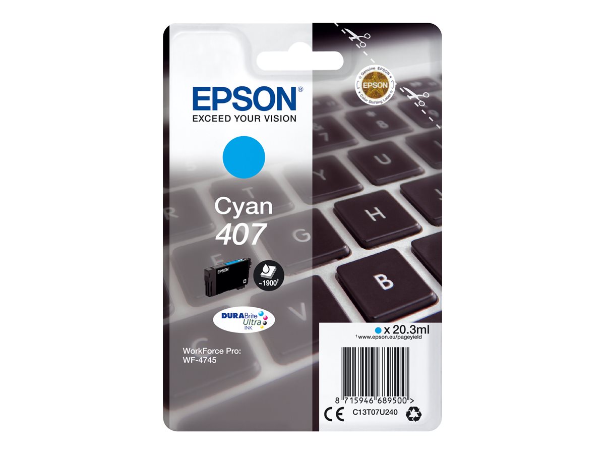 Epson  cartouche encre 407 cyan