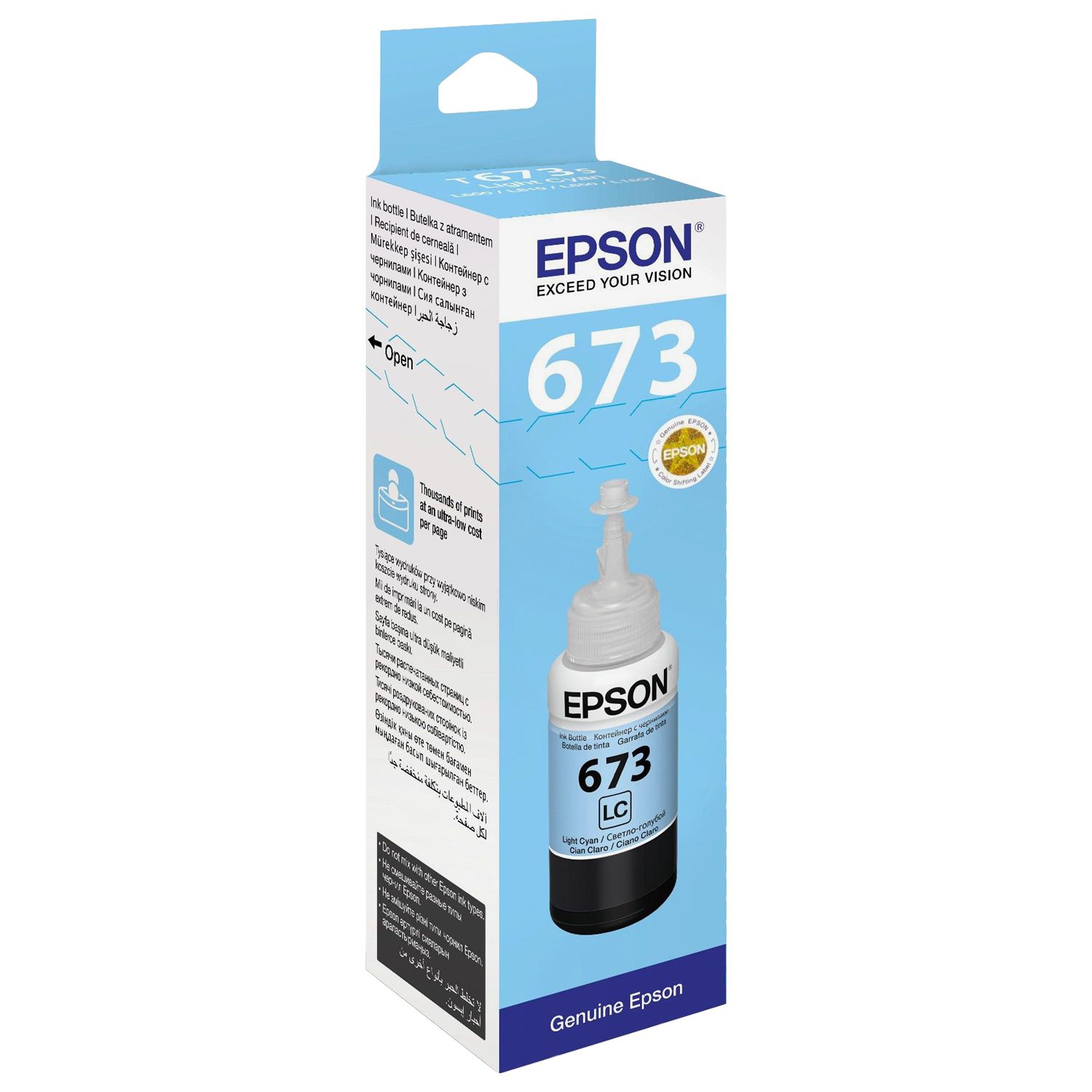 Epson cartouche encre 673 (C13T67354A) cyan claire