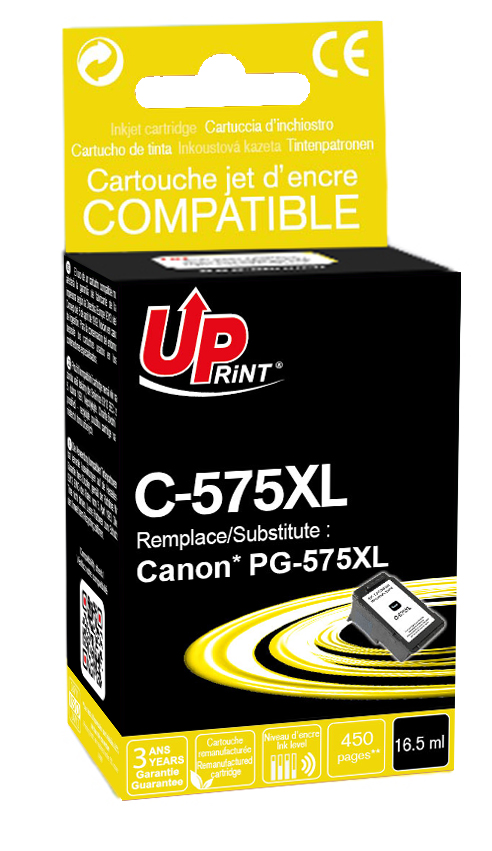 UPRINT Pack de 2 Cartouche compatible CANON 575XL 576XL NOIR + COULEUR -  Comète consommable