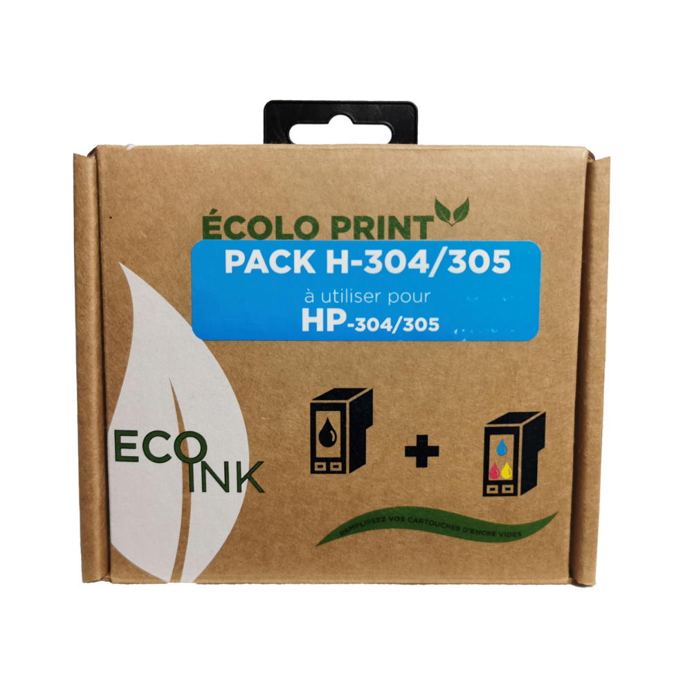 ECO-Ink Kit Recharge HP 304 (4 recharges)