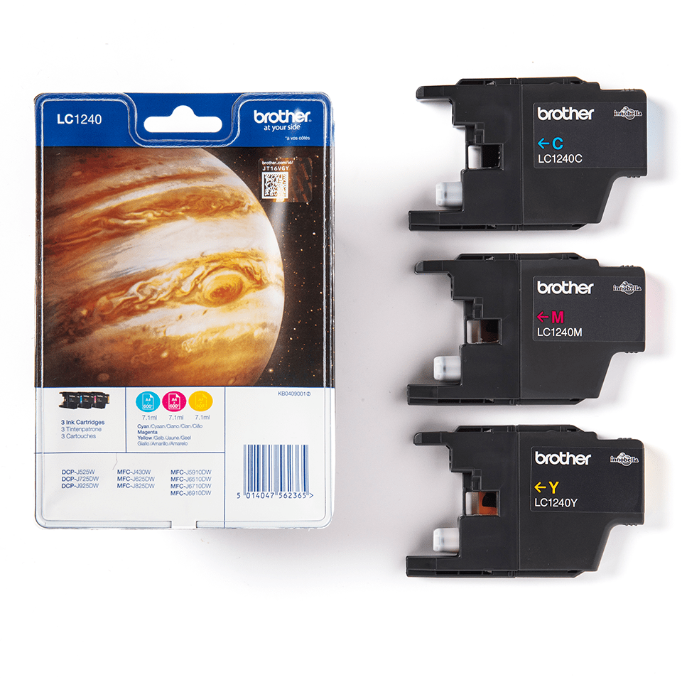 Brother pack LC1240RBWBP 3 cartouches