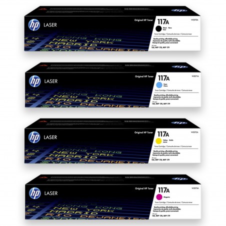 HP 117A Multipack (Noir, cyan, magenta, jaune)