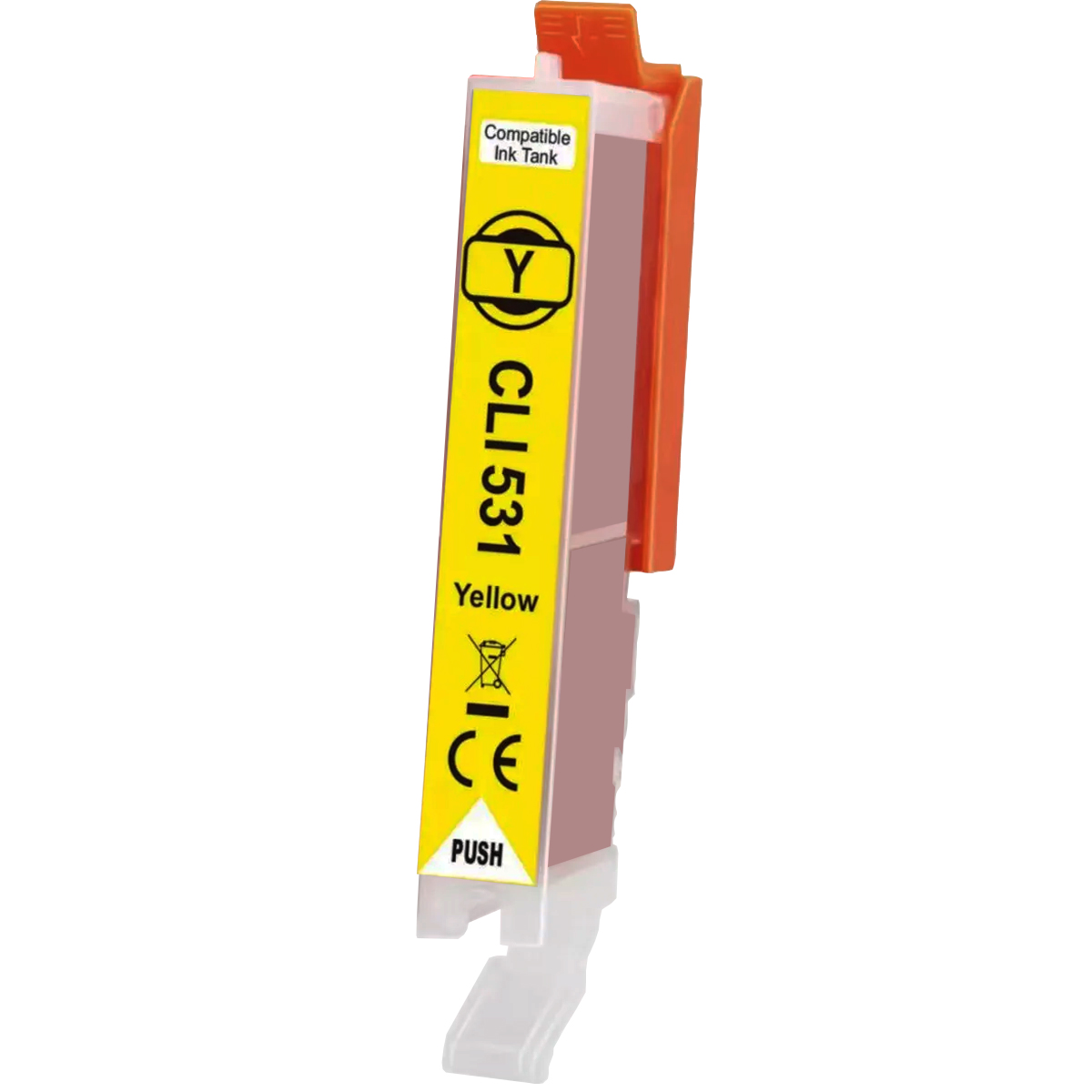 ✓ Cartouche compatible Canon CLI-531Y jaune couleur jaune en