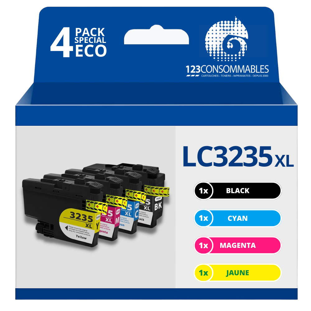 Pack compatible avec BROTHER LC-3235 4 cartouches