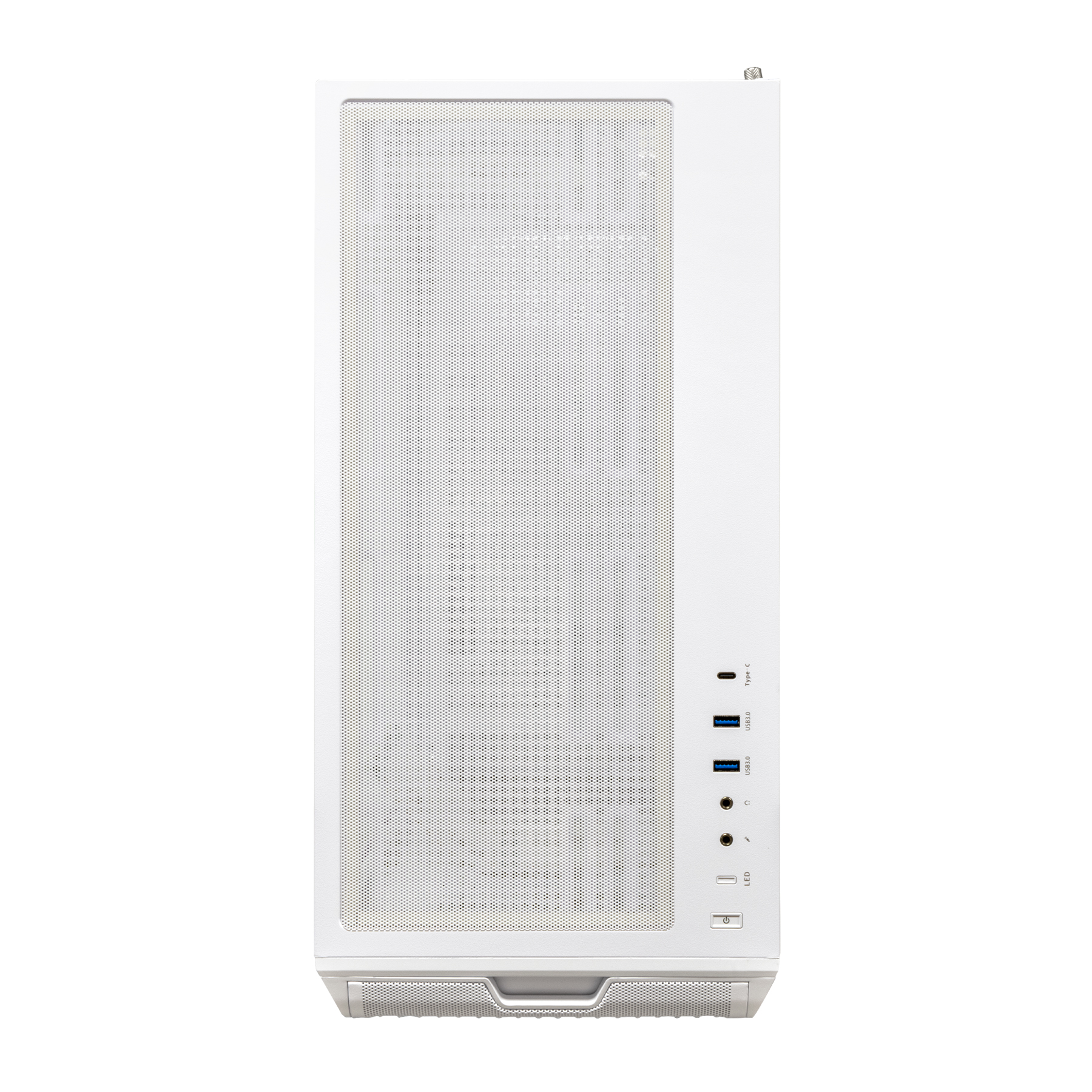 Abysm Danube Kamp BX300 Boîtier Tour ATX, ITX, Micro ATX Blanc - Côté Verre Trempé - 3,5" et 2,5" - USB-A, USB-C et Audio - 4 Ventilateurs ARGB installés - Supporte le Refroidissement Liquide