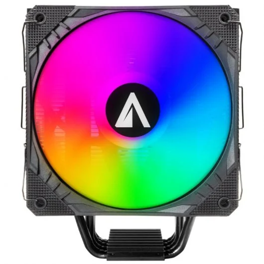 Abysm Gaming Snow IV ARGB 2 Ventilateurs CPU 120 mm avec dissipateur thermique 4 caloducs - Éclairage ARGB - Vitesse maximale. 1600rpm - Couleur Noir