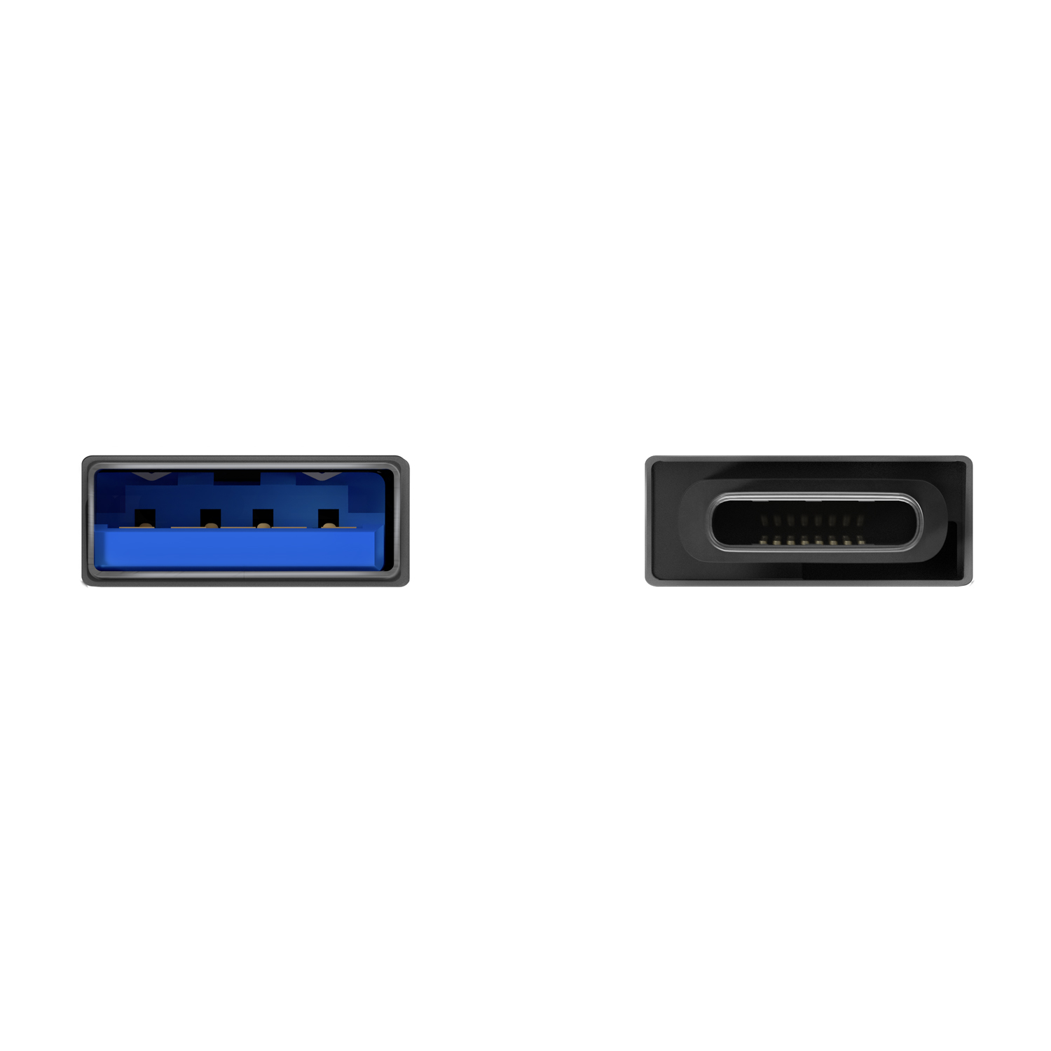 Adaptateur Aisens Mini USB 3.2 GEN1 3A Aluminium - Type USB-C/MA/H - Couleur Gris