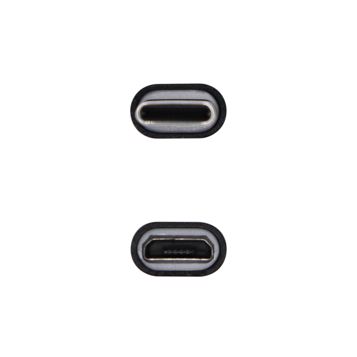 Adaptateur Aisens Mini USB-C USB 2.0 - Type Micro-B/H-USB-C/M - Couleur Noir