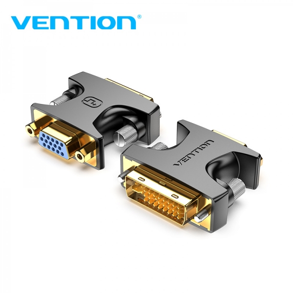 Adaptateur DVI mâle vers VGA femelle Vention - Noir