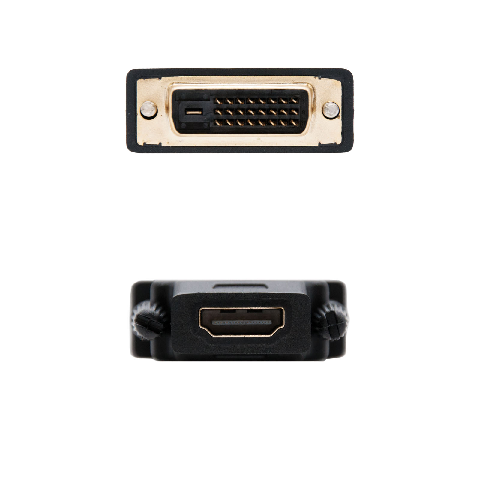 Adaptateur DVI vers HDMI Nanocable - 24+1/M-HDMI A/H - Couleur Noir