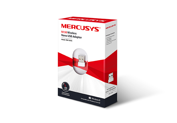 Adaptateur Nano USB Sans Fil Mercusys N150 - USB 2.0 - Jusqu'à 150 Mbps