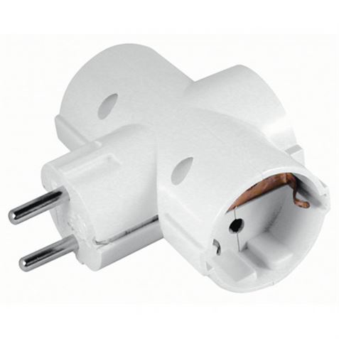 Adaptateur universel 3 prises Elbat - Protection enfant