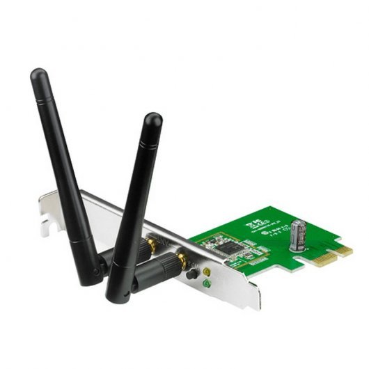 Adaptateur Wi-Fi Asus PCE-N15 11n 300Mbps PCI-e N300 - 2 Antennes Externes - Profil Bas
