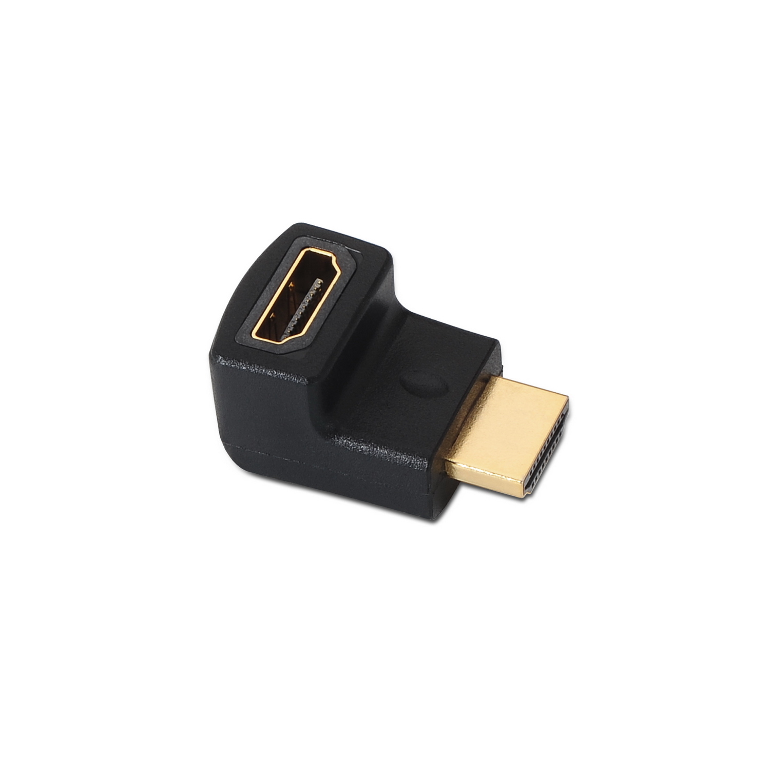 Aisens Adaptateur HDMI Coudé - A Femelle-A Mâle Connecter HDMI dans Espace Réduit - Couleur Noir