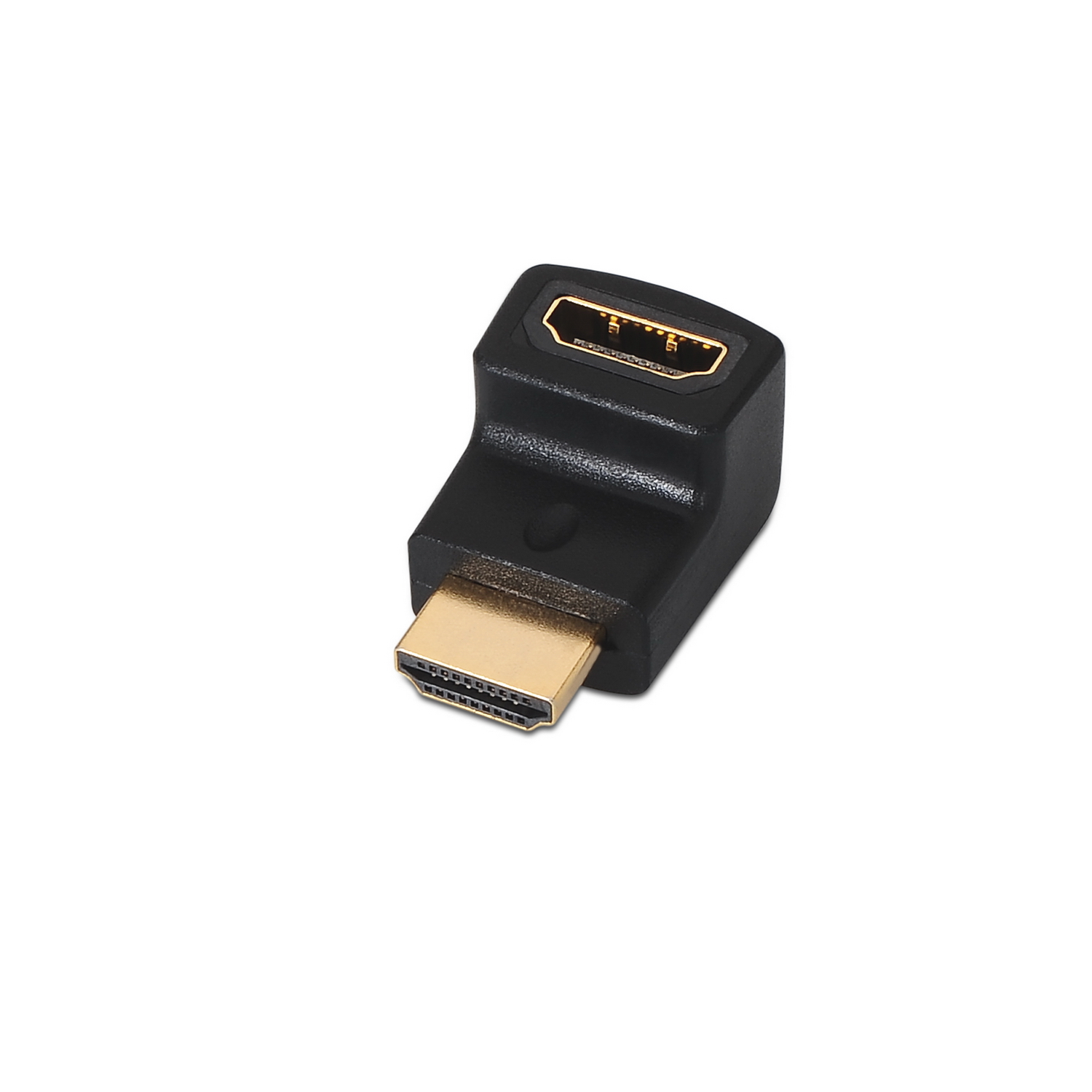 Aisens Adaptateur HDMI Coudé - A Femelle-A Mâle Connecter HDMI dans Espace Réduit - Couleur Noir