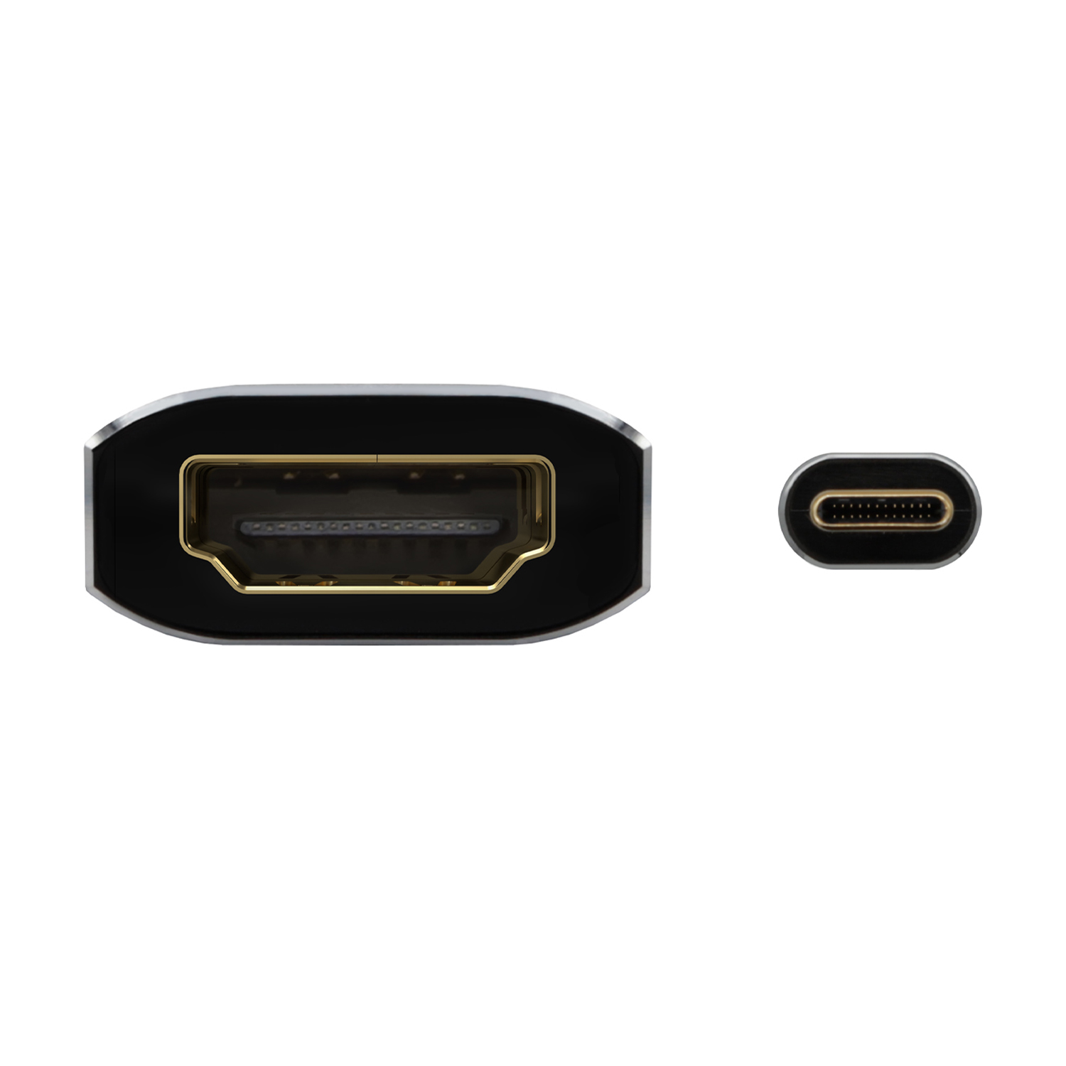 Aisens Aluminium Convertisseur USB-C vers HDMI 4K@60Hz - USB-C/M-HDMI/H - 15cm - Couleur Gris