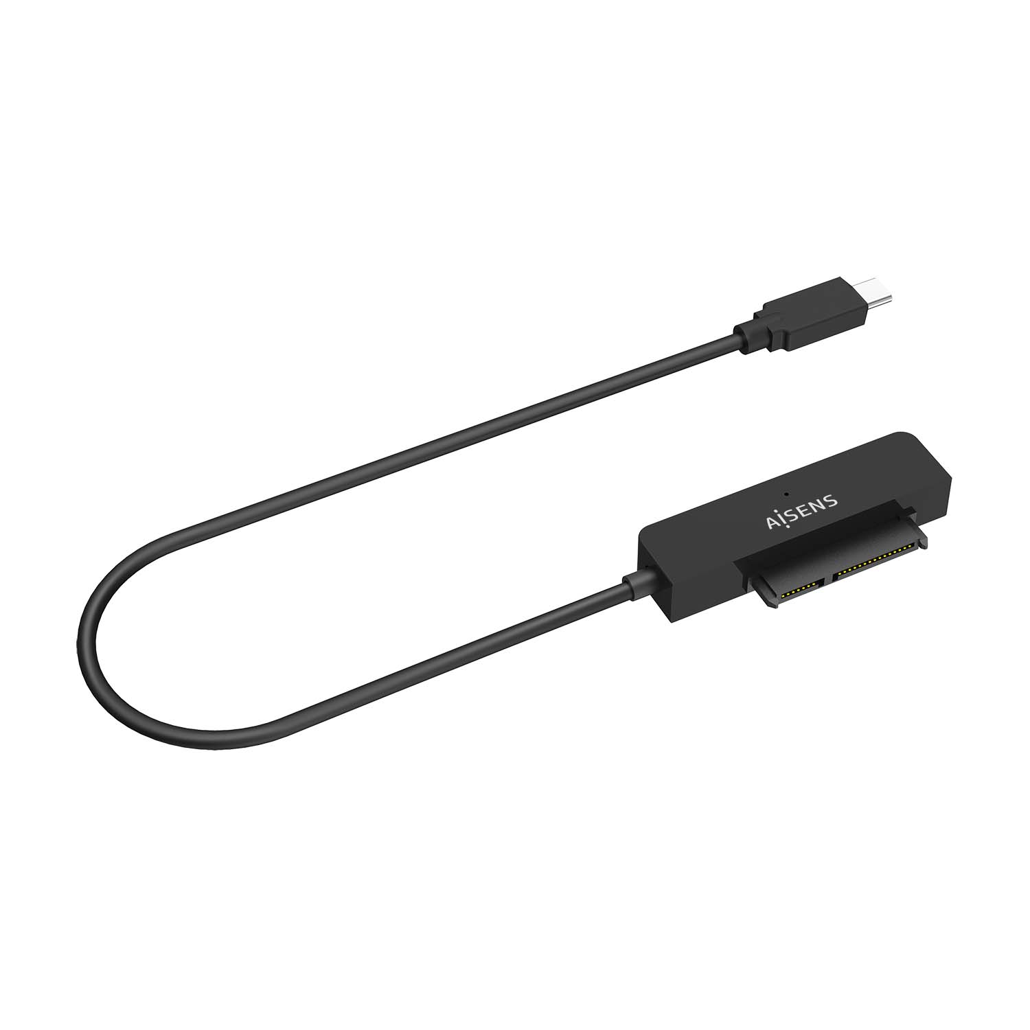 Aisens ASE-25C04B Adaptateur SATA vers USB-C USB 3.0/USB3.1 Gen1 pour disques durs 2,5" - Noir