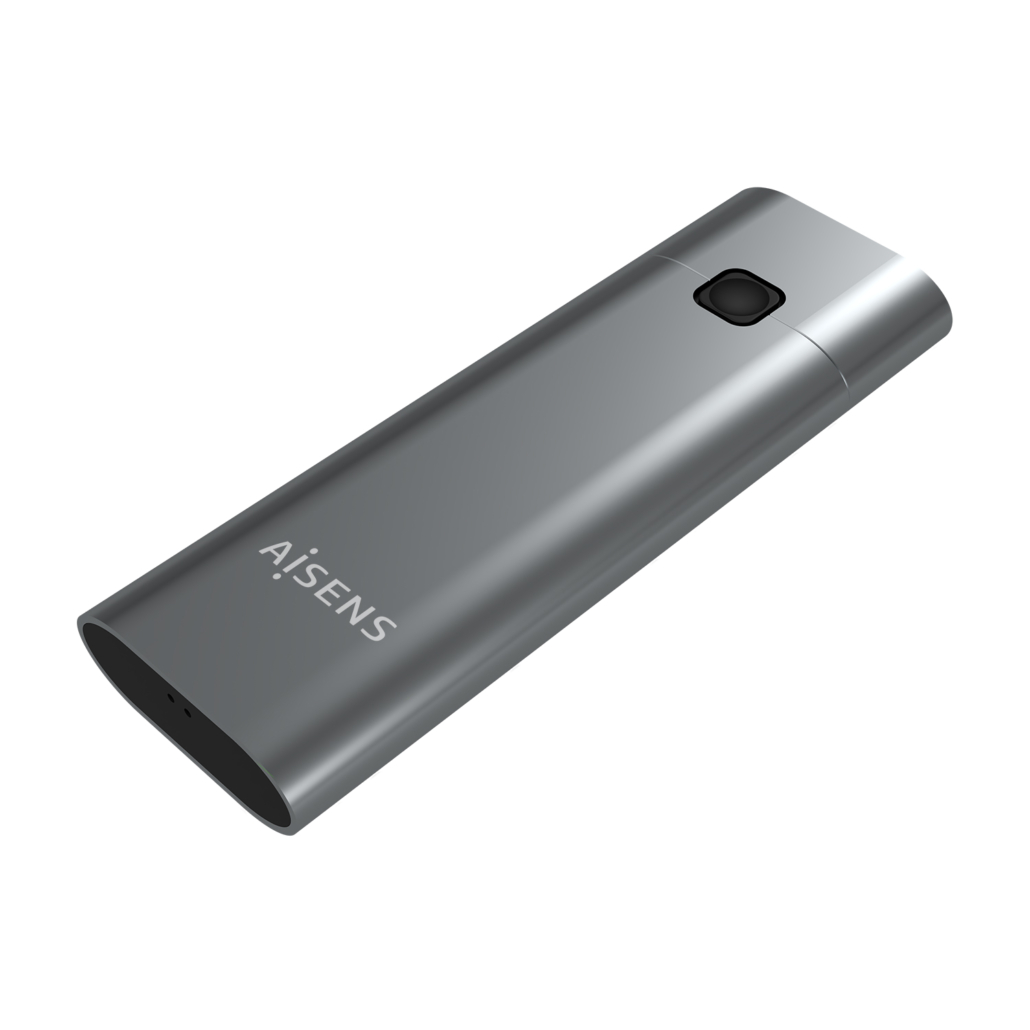 Aisens Boîtier Externe M.2 (NGFF) NVMe vers USB3.2 GEN2 - Couleur Gris