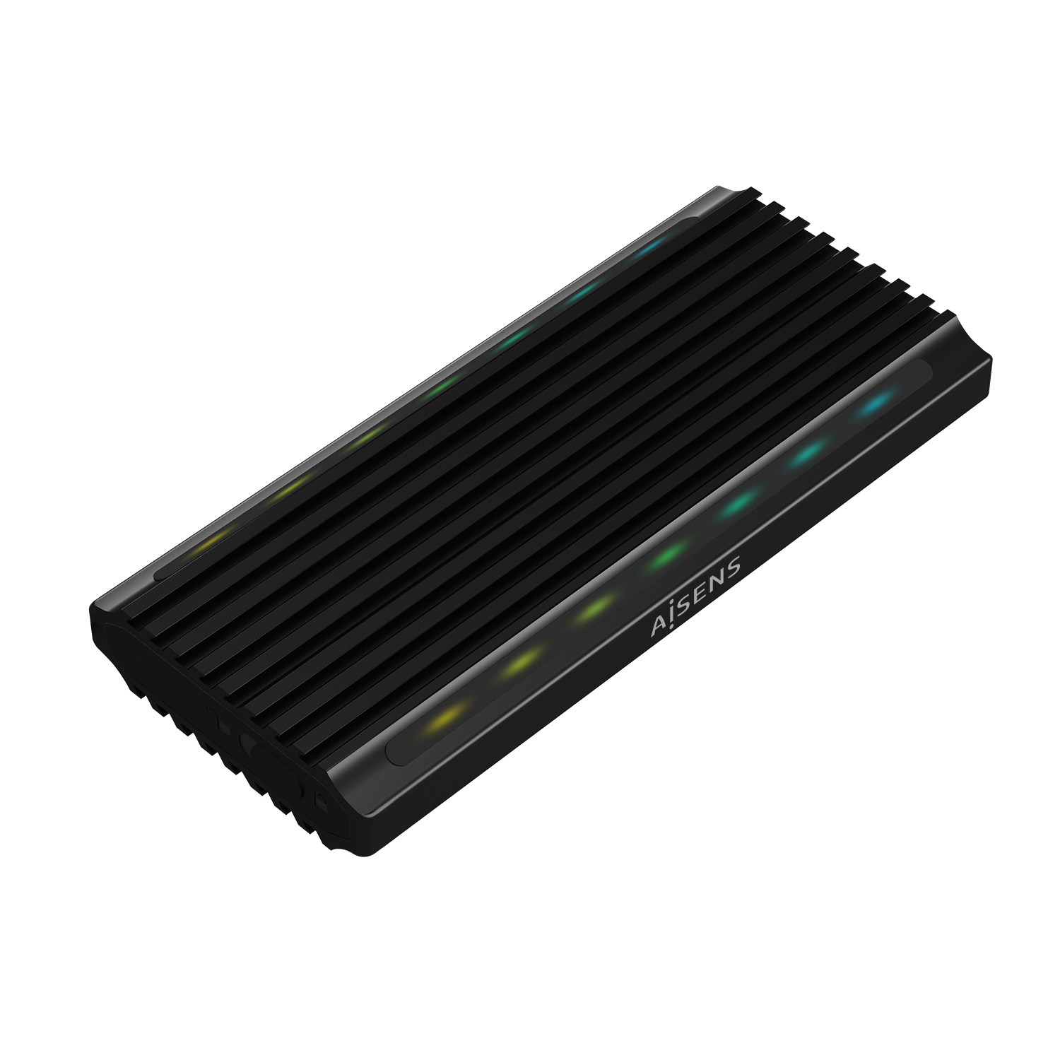 Aisens Boîtier Externe M.2 (NGFF) pour M.2 SATA/NVME SSD vers USB3.1 GEN2 - Couleur Noire