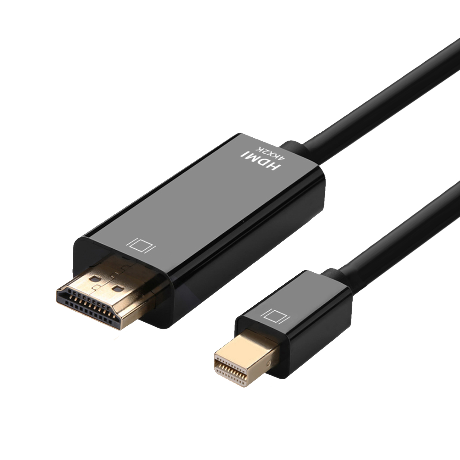 Aisens Câble Convertisseur Mini Displayport vers HDMI - Mini DP/M-HDMI/M - 2.0M - Couleur Noire