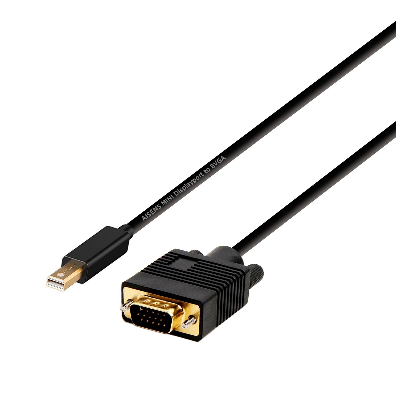 Aisens Câble Convertisseur Mini Displayport vers VGA - Mini DP/M-VGA/M - 2.0m - Couleur Noir