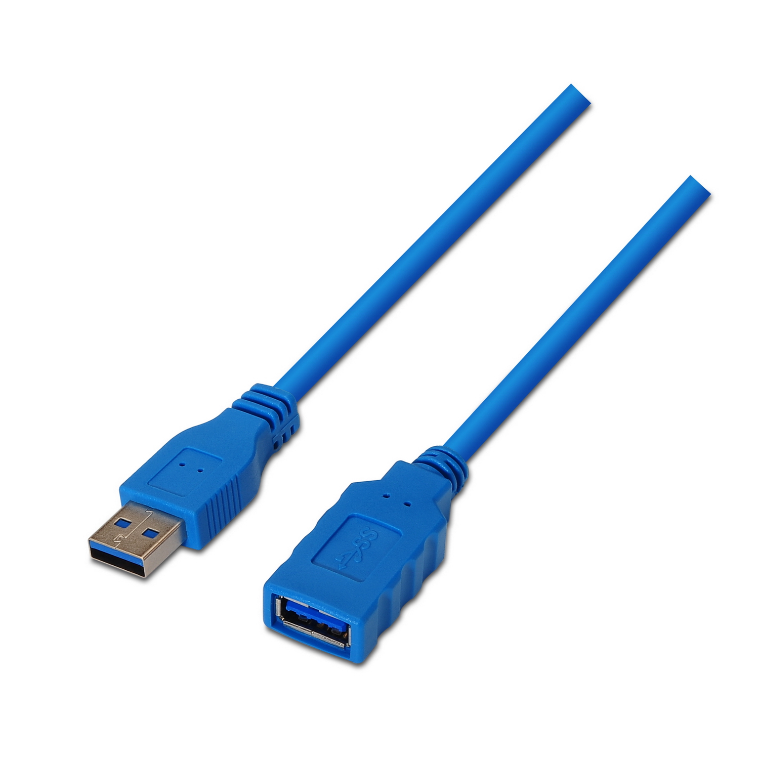 Aisens Câble d'Extension USB 3.0 - Type A Mâle vers A Femelle - 1.0m - Couleur Bleu