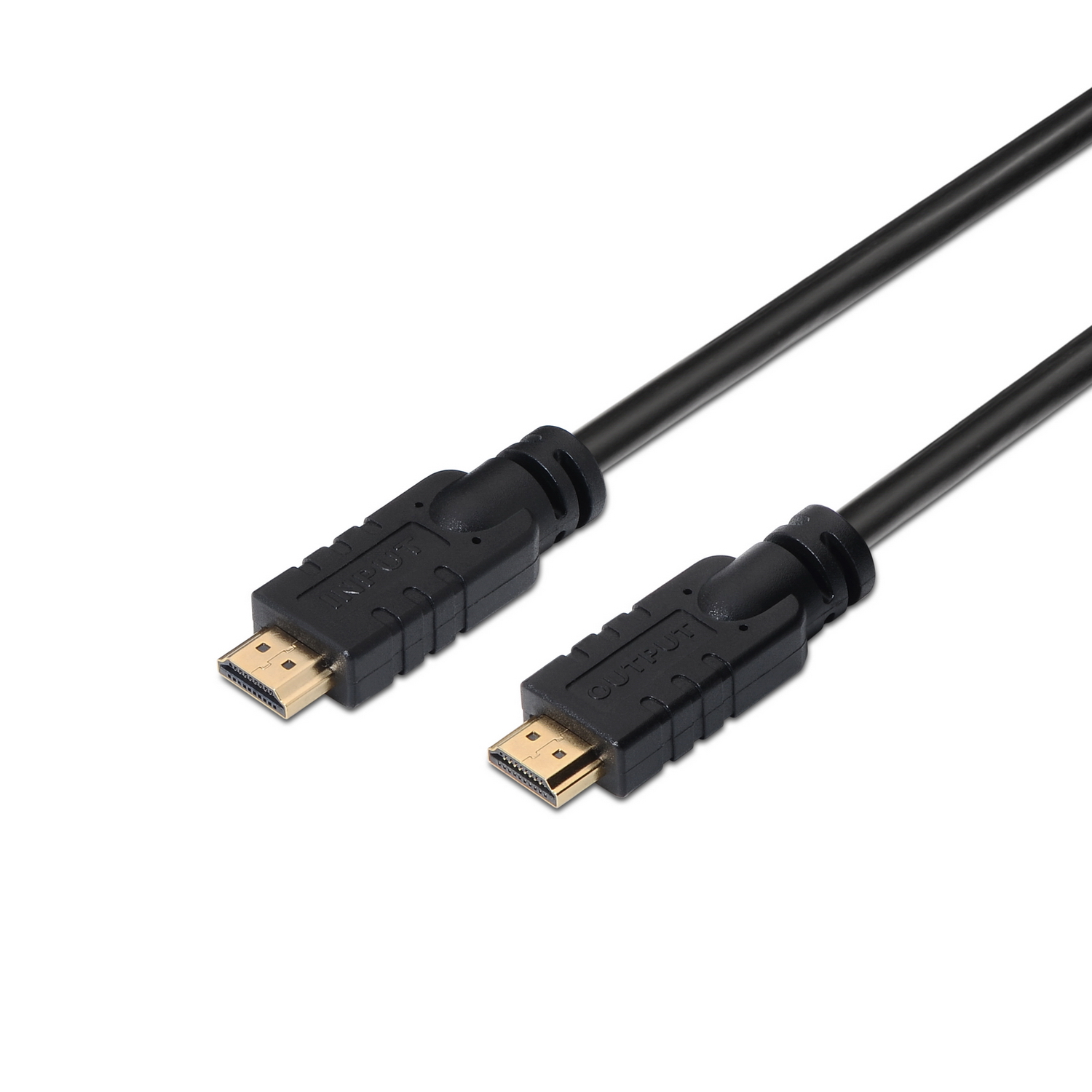 Aisens Câble HDMI Haut Débit / HEC avec Répéteur - A Male-A Male - 25m - Chipset pour Amplifier le Signal Full HD - Couleur Noir