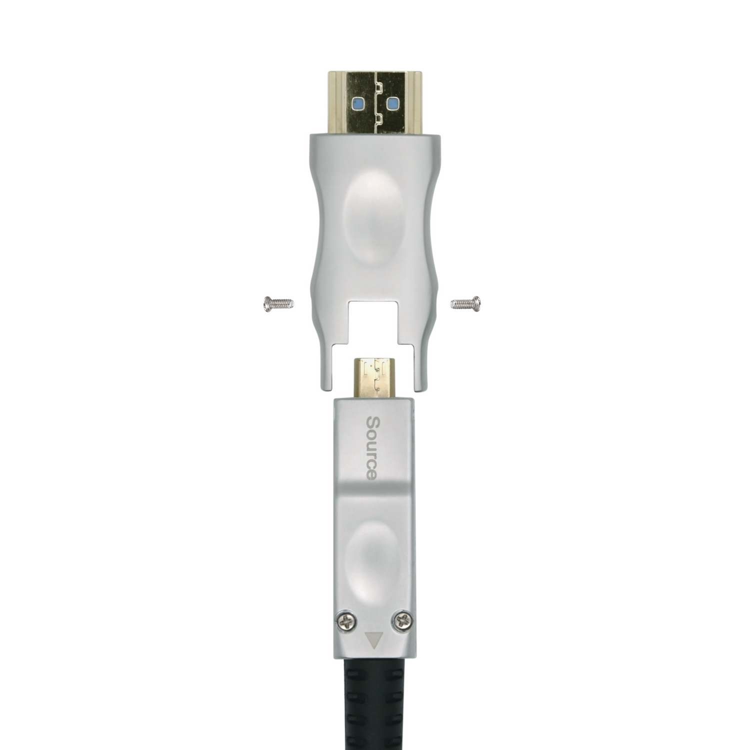 Aisens Câble HDMI V2.0 AOC (Câble Optique Actif) Détachable Premium Haute Vitesse / HEC 4K@60Hz 4:4:4 18Gbps - A/MD/A/M - 20m - Couleur Noir