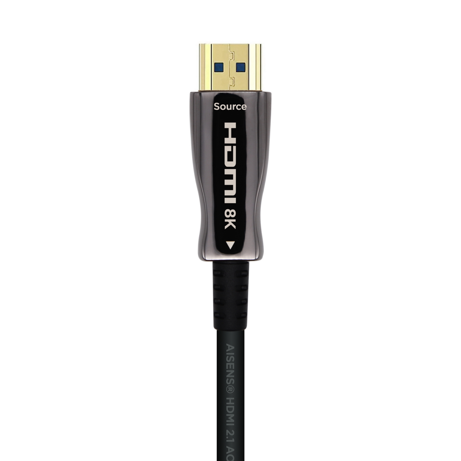 Aisens Câble HDMI V2.1 AOC (Câble Optique Actif) Fibre Optique Ultra Haut Débit UHS 8K@60Hz 4K@120Hz 4:4:4 48Gbps - A/MA/M - 10m - Couleur Noir